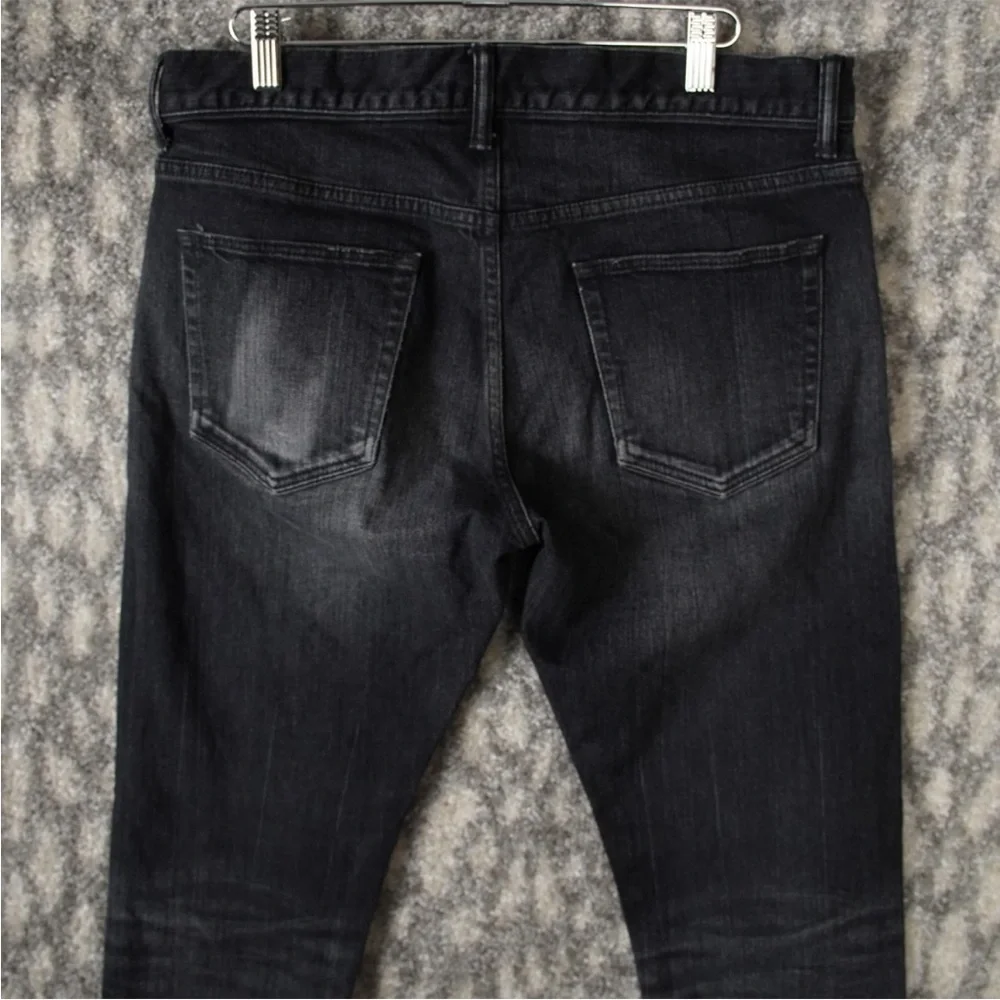 John Elliott Mens Size 31 The Cast 2 Carbon Black Slim Tapered Jeans Japan Made